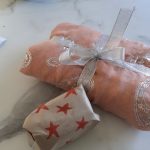 You can wrap a present in an op shop scarf, teatowel or pillowcase